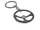 Steering wheel / sport steering wheel keychain