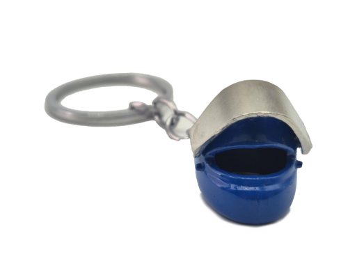 Helmet-shaped keychain