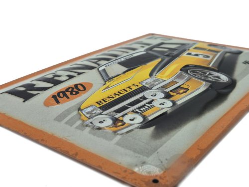 Renault 5 Turbo - 1980 – metal sign / metal plate (30x20cm)