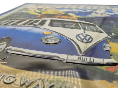 Volkswagen VW T1 Transporter – Get ready for a new Adventure – metal sign (30x40cm)