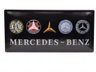 Mercedes-Benz logo evolution – metal sign (50x25cm)
