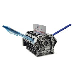 V8 engine block desk pen holder / business card holder decor