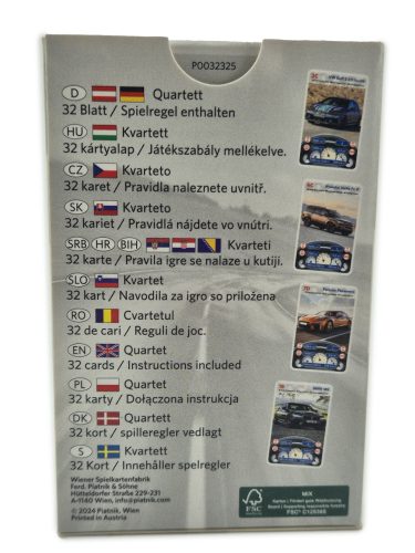 CARS - car quartet card game