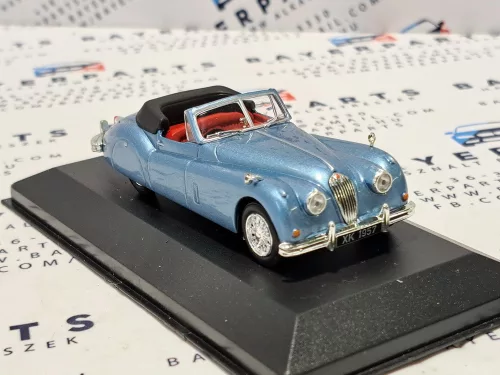 Jaguar XK140 Roadster year 1957 light blue metallic