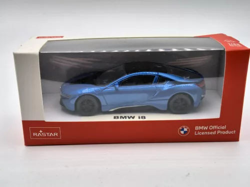 BMW i8 blue - Rastar - model car 1:43
