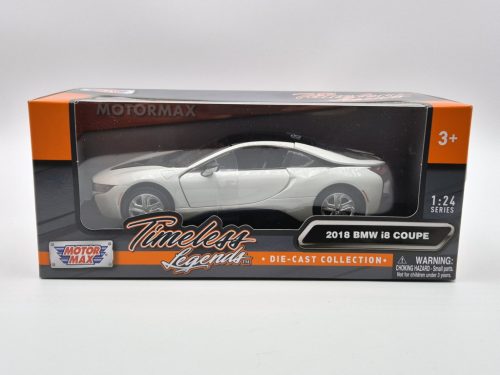 BMW i8 coupe 2018 - white - Motormax model car 1:24