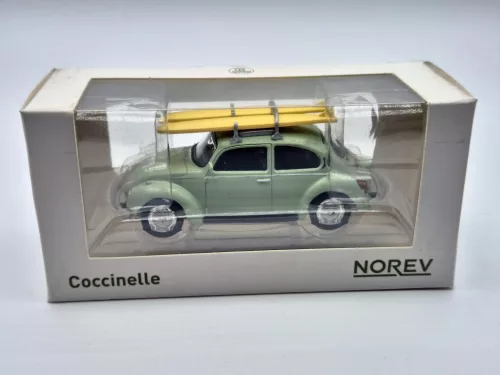 Volkswagen VW Beetle bug with surfboard (1973) - Norev - 1:43