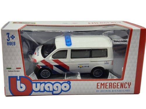 Volkswagen VW T6 T6.1 Transporter police bus (2020) - Bburago - 1:43