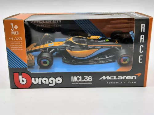McLaren F1 MCL36 #3 (2022) Australian GP - Daniel Ricciardo - Bburago - 1:43