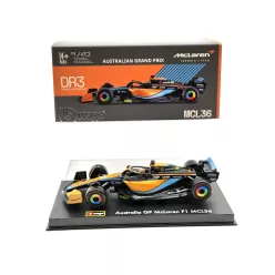   McLaren F1 MCL36 #3 (2022) Australian GP - Daniel Ricciardo - WITH DRIVER - Bburago - 1:43