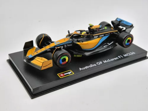 McLaren F1 MCL36 #4 (2022) Australian GP - Lando Norris - WITH DRIVER - Bburago - 1:43
