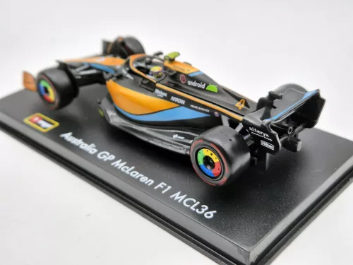 McLaren F1 MCL36 #4 (2022) Australian GP - Lando Norris - WITH DRIVER - Bburago - 1:43