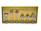 6-piece road sign set - 1:43