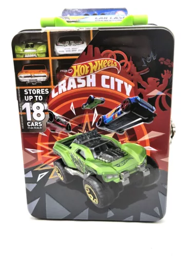 Metal Hot Wheels storage box suitcase bag - for 18 pcs 1:64 cars - Hot Wheels - 1:64