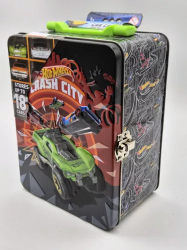 Metal Hot Wheels storage box suitcase bag - for 18 pcs 1:64 cars - Hot Wheels - 1:64