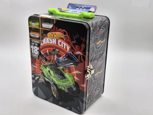 Metal Hot Wheels storage box suitcase bag - for 18 pcs 1:64 cars - Hot Wheels - 1:64