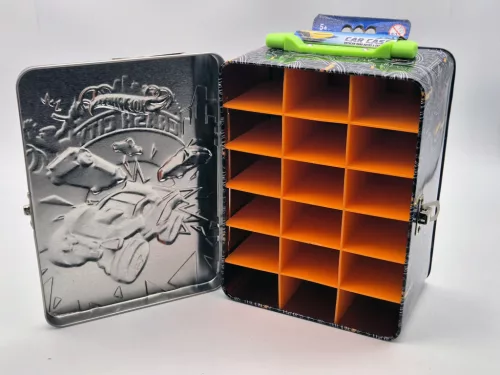 Metal Hot Wheels storage box suitcase bag - for 18 pcs 1:64 cars - Hot Wheels - 1:64