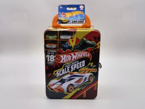 Metal Hot Wheels storage box suitcase bag - for 18 pcs 1:64 cars - Hot Wheels - 1:64