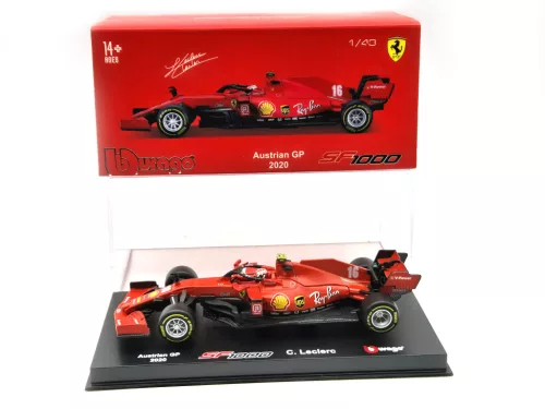 Ferrari SF1000 F1 #16 - Austrian GP (2020) - Charles Leclerc - WITH DRIVER - Bburago - 1:43
