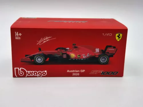 Ferrari SF1000 F1 #16 - Austrian GP (2020) - Charles Leclerc - WITH DRIVER - Bburago - 1:43