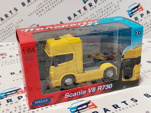 Scania R730 V8 Tractor Truck 2-Axle (2011) - yellow - Welly - 1:64