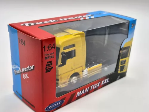 MAN TGX 18.440 XXL Tractor Truck - yellow - Welly - 1:64