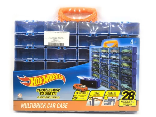 Hot Wheels multi-brick model car display case - bag storage suitcase - Hotwheels - 1:64