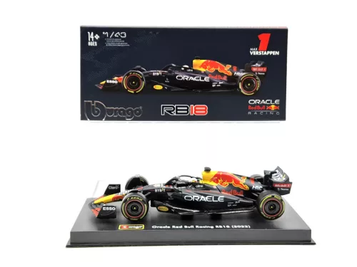 Red Bull F1 RB18 Team Oracle #1 (2022) - Max Verstappen - WITH DRIVER - Bburago - 1:43