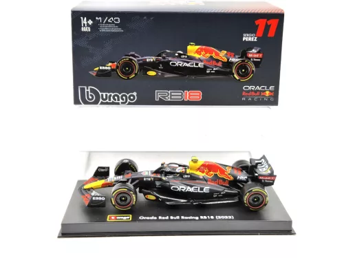 Red Bull F1 RB18 Team Oracle #11 (2022) - Sergio Perez - WITH DRIVER - Bburago - 1:43