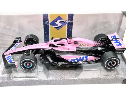 Renault A523 Team BWT Alpine F1 #10 #31 (2023) - Esteban Ocon / Pierre Gasly - pink - Solido - 1:18