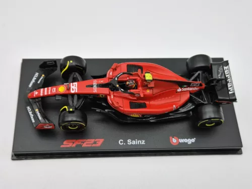 Ferrari SF-23 Team Scuderia F1 #55 (2023) - Carlos Sainz - WITH DRIVER - Bburago - 1:43