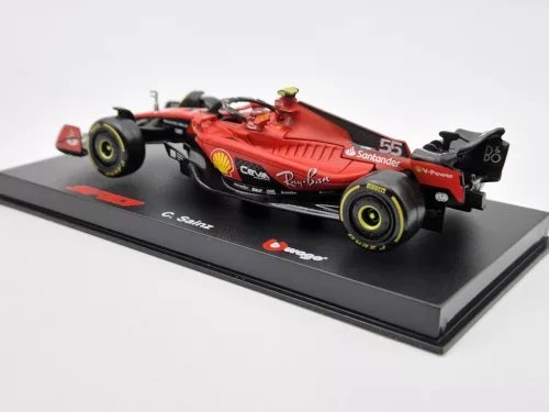 Ferrari SF-23 Team Scuderia F1 #55 (2023) - Carlos Sainz - WITH DRIVER - Bburago - 1:43