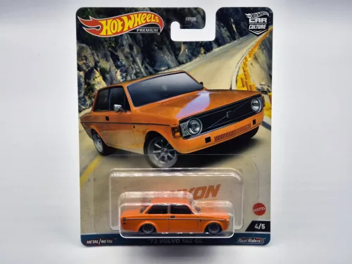 Hot Wheels Premium - Volvo 142 GL - orange - Hotwheels - 1:64
