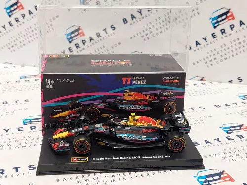 Red Bull RB19 Team Oracle F1 #11 (2023) - Miami GP - Sergio Perez - WITH DRIVER - Bburago - 1:43