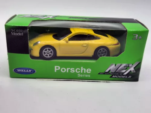 Porsche Carrera 4S 911 - yellow - Welly - 1:64