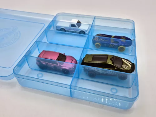 Hot Wheels model car display case storage holder box (blue) - Hotwheels - 1:64