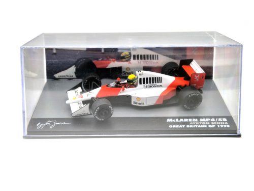 McLaren MP4/5B F1 #27 (1990) - British GP - Ayrton Senna - WITH DRIVER - Edicola - 1:43