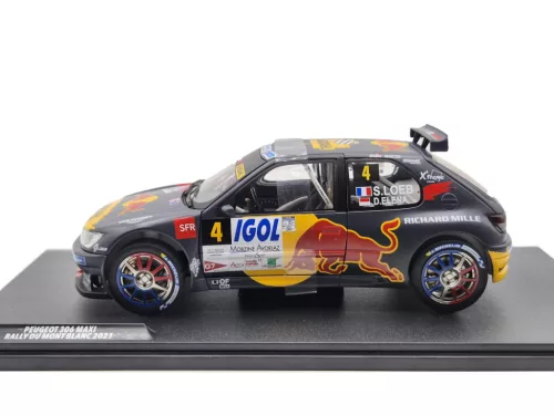 Peugeot 306 - Red Bull - Rally Mont Blanc #4 (2021) - Sebastien Loeb - Daniel Elena - Solido - 1:18 1/18 model car model car