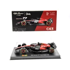   Alfa Romeo C43 Team Stake F1 #77 (2023) - Valtteri Bottas - WITH DRIVER - Bburago - 1:43
