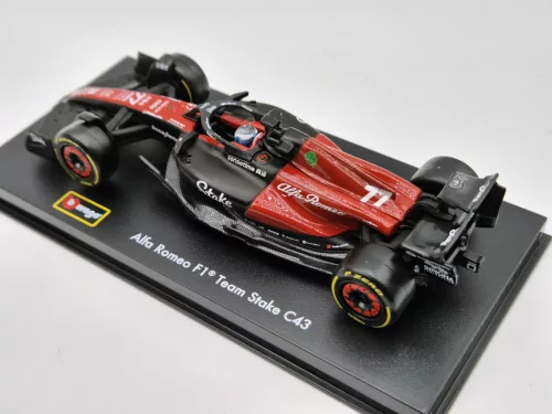 Alfa Romeo C43 Team Stake F1 #77 (2023) - Valtteri Bottas - WITH DRIVER - Bburago - 1:43