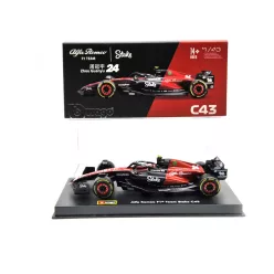   Alfa Romeo C43 Team Stake F1 #24 (2023) - Guanyu Zhou - WITH DRIVER - Bburago - 1:43