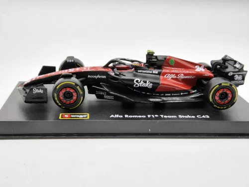 Alfa Romeo C43 Team Stake F1 #24 (2023) - Guanyu Zhou - WITH DRIVER - Bburago - 1:43