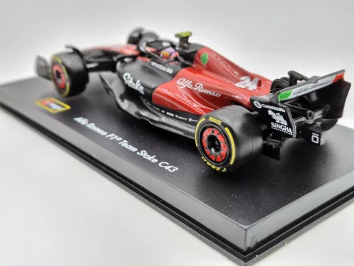 Alfa Romeo C43 Team Stake F1 #24 (2023) - Guanyu Zhou - WITH DRIVER - Bburago - 1:43