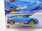 HW J-Imports - 2023 148/250 - Honda CR-X CRX (1988) - Hot Wheels - 1:64 1/64 die-cast car - with creased blister 