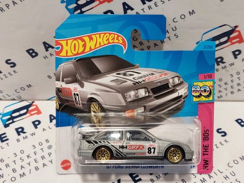 HW: The '80s - 2023 2/250 - '87 Ford Sierra Cosworth - silver - Hot Wheels - 1:64