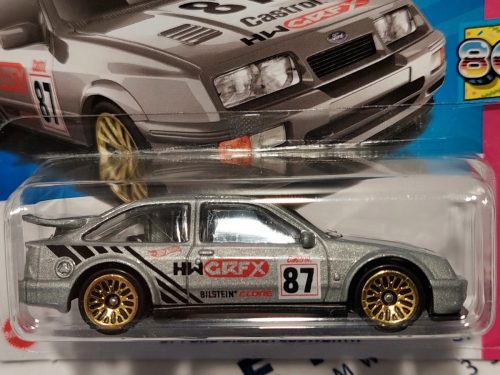 HW: The '80s - 2023 2/250 - '87 Ford Sierra Cosworth - silver - Hot Wheels - 1:64