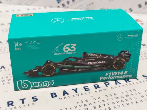 Mercedes-AMG Petronas Team W14 F1 #63 (2023) - George Russell - WITH DRIVER - BBurago - 1:43 - with small defect