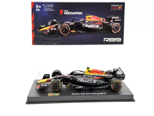 Red Bull RB19 Team Oracle F1 #1 (2023) - Max Verstappen - WITH DRIVER - BBurago - 1:43