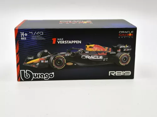 Red Bull RB19 Team Oracle F1 #1 (2023) - Max Verstappen - WITH DRIVER - BBurago - 1:43