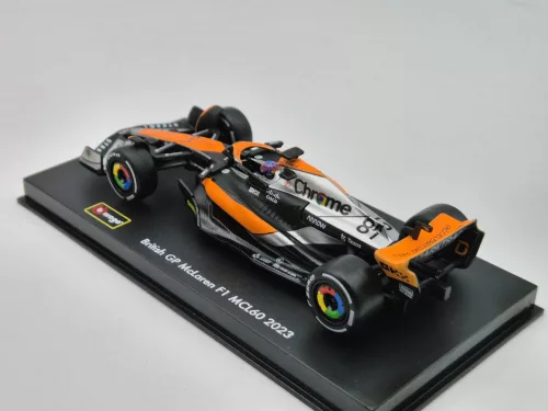 McLaren MCL60 F1 #81 (2023) - British GP 4th - Oscar Piastri - WITH DRIVER - BBurago - 1:43